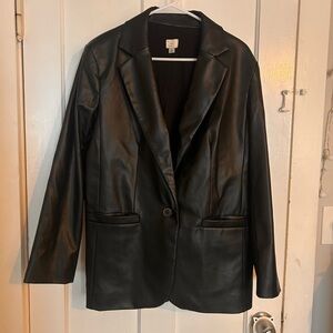 A new day faux leather blazer